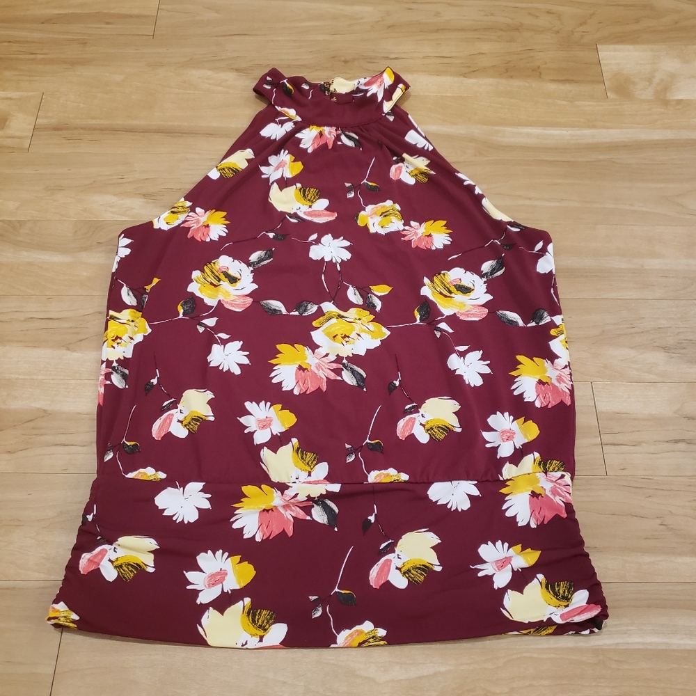 BUY 2 GET 1 FREE WHBM Halter Mock Neck Halter Top - Picture 3 of 6